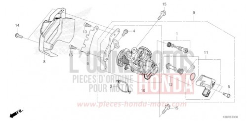 CORPS DE PAPILLON CRF125FS de 2025